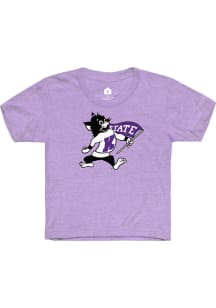 Rally K-State Wildcats Toddler Lavender Willie Short Sleeve T-Shirt