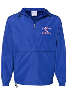 Rally Kansas Jayhawks Mens Blue Kansas Relays Light Weight Jacket