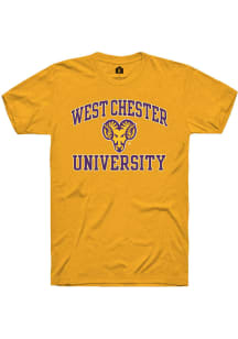 Rally West Chester Golden Rams Yellow Number One Graphic Short Sleeve T Shirt