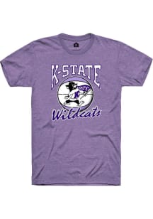 Rally K-State Wildcats Purple Willie Basketball Short Sleeve Fashion T Shirt