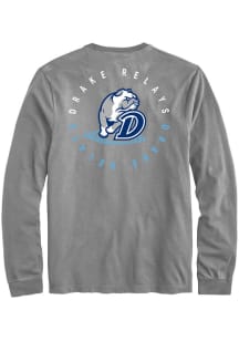 Rally Drake Bulldogs Grey Drake Relays Long Sleeve T Shirt