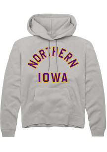 Rally Northern Iowa Panthers Mens Grey Arch Name Hood