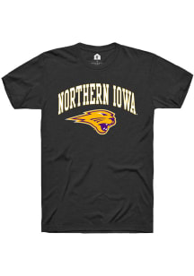 Rally Northern Iowa Panthers Black Arch mascot Short Sleeve T Shirt