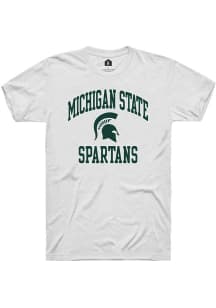 Michigan State Spartans White Rally no1 Graphic Short Sleeve T Shirt