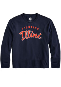 Rally Illinois Fighting Illini Toddler Navy Blue Fighting Illini Long Sleeve T-Shirt