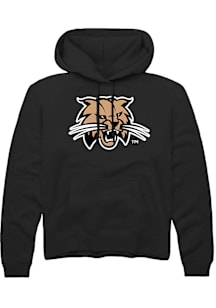 Rally Ohio Bobcats Mens Black Primary Logo Long Sleeve Hoodie