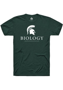 Rally Michigan State Spartans Green Biology Short Sleeve T Shirt