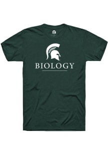 Michigan State Spartans Green Rally Biology Short Sleeve T Shirt