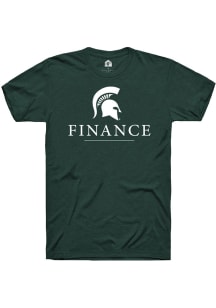 Rally Michigan State Spartans Green Finance Short Sleeve T Shirt