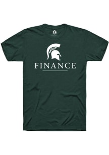 Rally Michigan State Spartans Green Finance Short Sleeve T Shirt