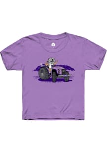 Rally K-State Wildcats Youth Lavender Tractor Willie Short Sleeve T-Shirt