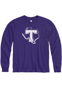 Rally Tarleton State Texans Purple Primary Team Logo Long Sleeve T Shirt