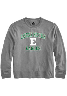 Rally Eastern Michigan Eagles Youth Grey No 1 Long Sleeve T-Shirt
