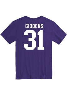 DJ Giddens Rally Mens Purple K-State Wildcats Football Name and Number Player T Shirt