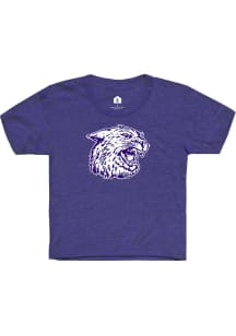 Rally K-State Wildcats Toddler Purple Wabash Ratty Cat Willie Short Sleeve T-Shirt