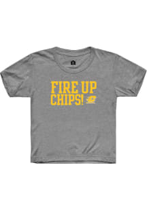Rally Central Michigan Chippewas Infant Fire Up Short Sleeve T-Shirt Grey