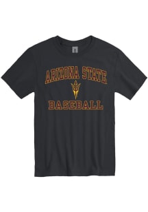 Arizona State Sun Devils Black Baseball Number One Short Sleeve T Shirt