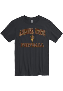 Arizona State Sun Devils Black Football Number One Short Sleeve T Shirt