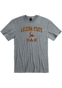 Arizona State Sun Devils Charcoal Dad Number One Short Sleeve T Shirt