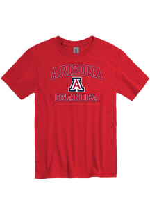 Arizona Wildcats Red Grandpa Number One Short Sleeve T Shirt