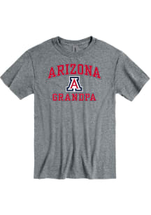 Arizona Wildcats Charcoal Grandpa Number One Short Sleeve T Shirt
