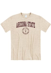Arizona State Sun Devils Oatmeal Seal Short Sleeve Fashion T Shirt