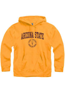 Arizona State Sun Devils Mens Gold Seal Long Sleeve Hoodie