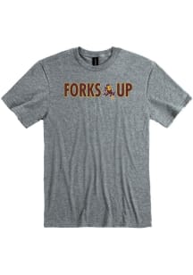 Arizona State Sun Devils Charcoal Forks Up Short Sleeve T Shirt