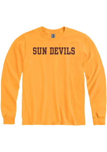 Arizona State Sun Devils Gold Rally Loud Sun Devils Long Sleeve T Shirt