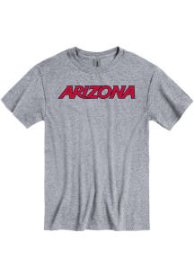 Arizona Wildcats Grey Rally Loud Wordmark Short Sleeve T Shirt