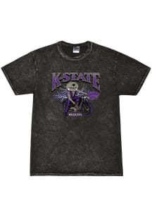 Rally K-State Wildcats Womens Black Mineral Wash Harley Short Sleeve T-Shirt
