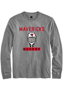 Rally UNO Mavericks Grey Hockey Long Sleeve T Shirt
