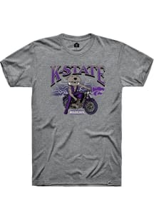 Rally K-State Wildcats Grey Harley Day Willie Short Sleeve T Shirt