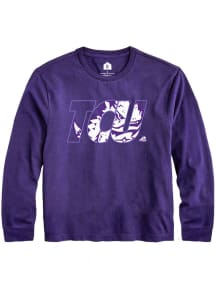 Rally TCU Horned Frogs Toddler Purple Frog Fill Long Sleeve T-Shirt