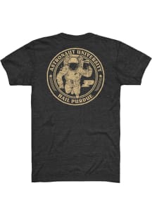 Rally Purdue Boilermakers Black Cradle of Astronauts Short Sleeve Fashion T Shirt