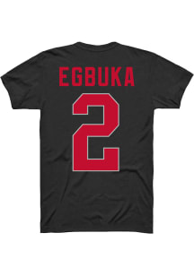 Emeka Egbuka Ohio State Buckeyes Black Player Short Sleeve Player T Shirt
