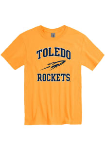 Rally Toledo Rockets Gold No 1 Graphic Short Sleeve T Shirt