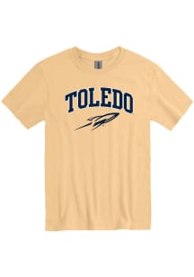 Rally Toledo Rockets Gold Arch Mascot Short Sleeve T Shirt