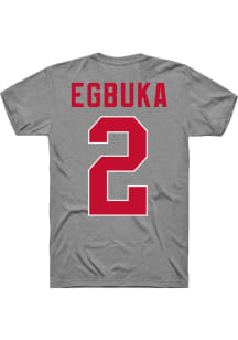 Emeka Egbuka Ohio State Buckeyes Grey Player Short Sleeve Player T Shirt