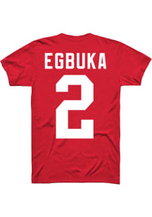 Emeka Egbuka Ohio State Buckeyes Red Player Short Sleeve Player T Shirt