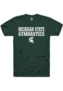 Rally Michigan State Spartans Green Stacked Short Sleeve T Shirt