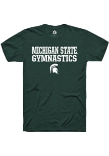 Michigan State Spartans Green Rally Bold Stacked Short Sleeve T Shirt