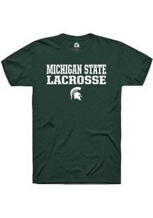Rally Michigan State Spartans Green Stacked Short Sleeve T Shirt