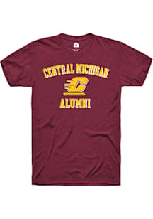 Rally Central Michigan Chippewas Maroon Alumni Short Sleeve T Shirt