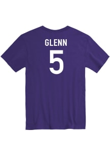 Brylee Glenn K-State Wildcats Purple Basketball Name And Number Short Sleeve Player T Shirt