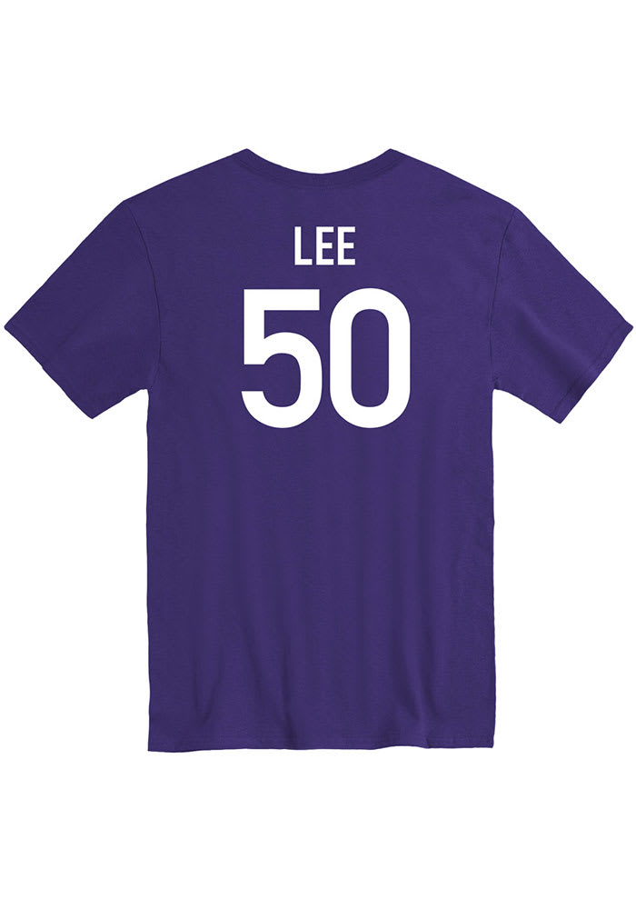 Ayoka Lee K-State Wildcats Purple Basketball Name And Number Short Sleeve Player T Shirt
