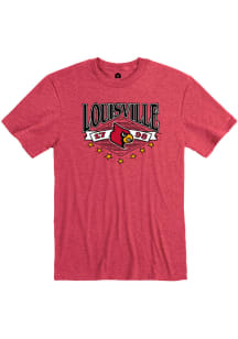 Rally Louisville Cardinals Red Diamond Crest Short Sleeve T Shirt