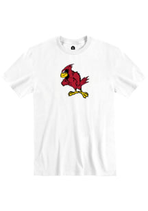 Rally Benton Cardinals White Primary Team Logo Short Sleeve Fashion T Shirt