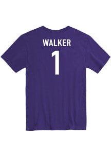 Zyanna Walker Rally Mens Purple K-State Wildcats Basketball Name And Number Player T Shirt