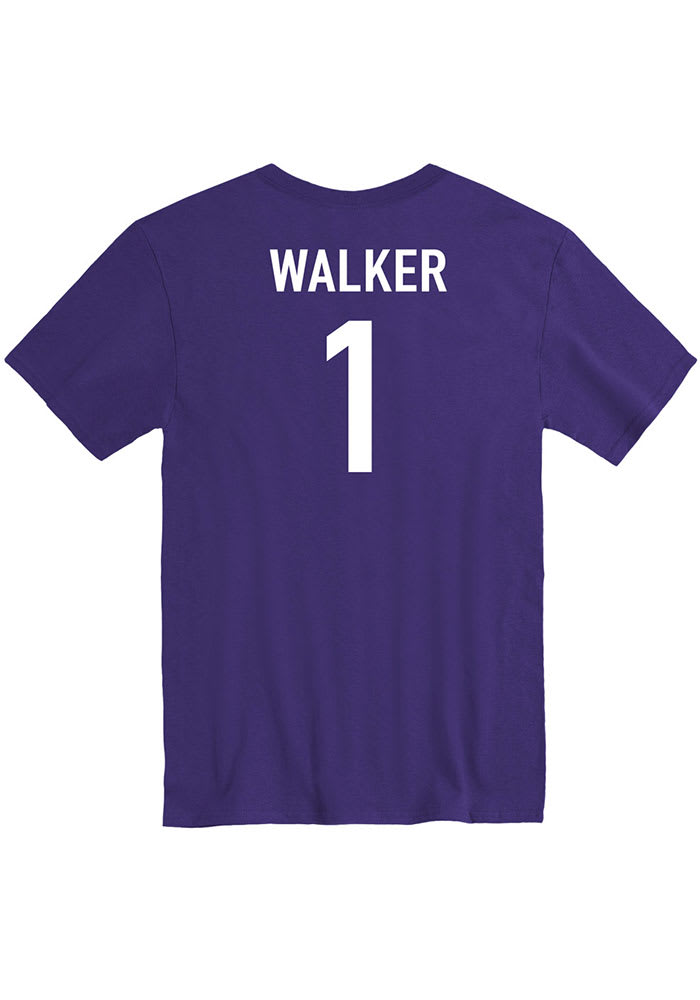 Zyanna Walker K-State Wildcats Purple Basketball Name And Number Short Sleeve Player T Shirt